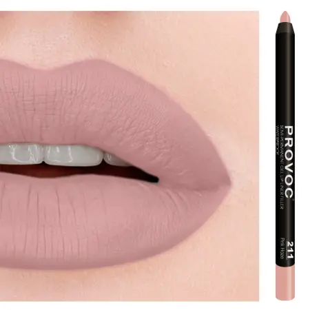 PROVOC Подводка гелевая в карандаше для губ, 211 идеально-нюдовый / Gel Lip Liner Pink Haze 7 г - 1