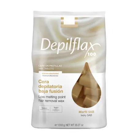 DEPILFLAX 100 Воск горячий в брикетах, слоновая кость 1000 гр - 1