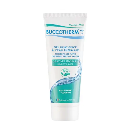 BUCCOTHERM Гель-паста зубная для чувствительных десен со фтором с термальной водой / BUCCOTHERM 75 мл - 1
