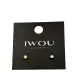 IWOU PROFESSIONAL Серьги гвоздики IWOU голография 4мм, фото 2