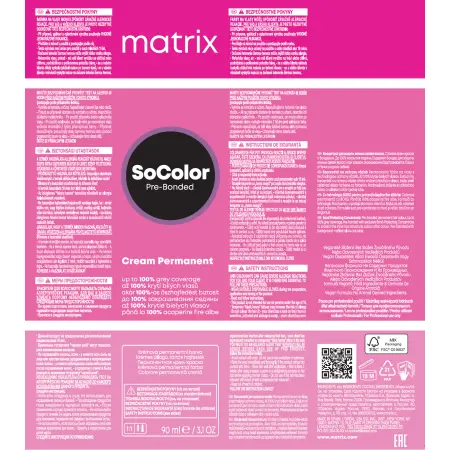 MATRIX 5NW краситель перманентный аммиачный, натуральный теплый светлый шатен / SoColor Pre-Bonded 90 мл - 4