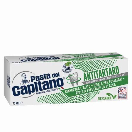 PASTA DEL CAPITANO Паста зубная от зубного камня для курящих / Antitartar for Smokers 75 мл - 2