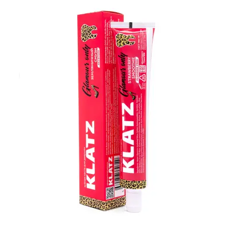 KLATZ Паста зубная для девушек без фтора Земляничный смузи / GLAMOUR ONLY 75 мл - 2