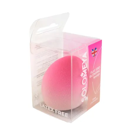 SOLOMEYA Спонж для макияжа со срезом, розовый градиент / Solomeya Flat End blending sponge Pink Gradient 1 шт - 2
