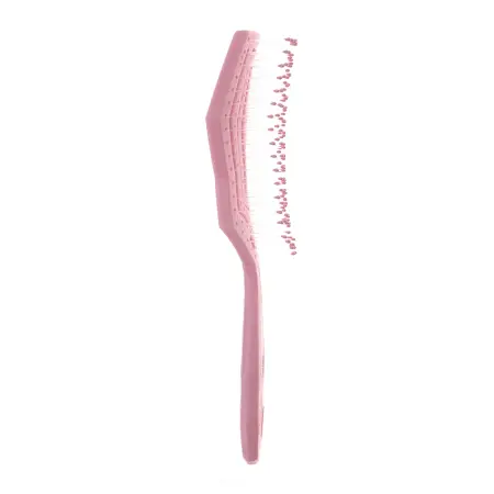 DEWAL BEAUTY Щетка продувная Eco-Friendly айсбег с нейлоновым штифтом, розовая - 2