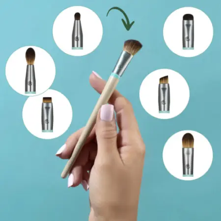 ECOTOOLS Набор кистей для макияжа глаз (7 сменных насадок и 1 ручка) Interchangeables Total Renewal Eye Kit - 7