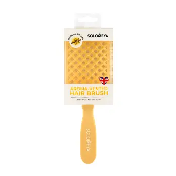 SOLOMEYA Арома-расческа вентилируемая, ваниль / Aroma-vented hair brush, Vanilla, фото 2