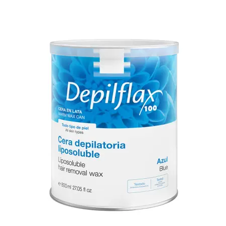 DEPILFLAX 100 Воск теплый в банке, азуленовый 800 мл - 1