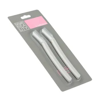 DEWAL BEAUTY Бритва для бровей со съемным лезвием 13 см 2 шт, фото 2