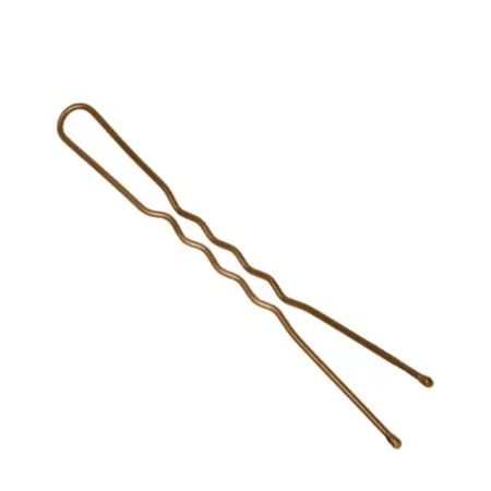 DEWAL PROFESSIONAL Шпильки коричневые, волна 60 мм, 200 г (в коробке) - 1