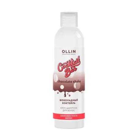 OLLIN PROFESSIONAL Крем-шампунь для шелковистости волос Шоколадный коктейль / Cocktail Bar 400 мл - 1