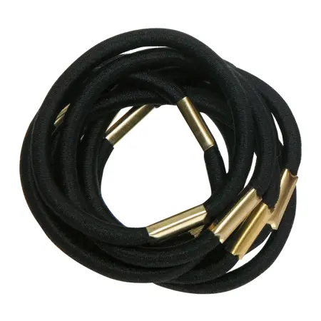 DEWAL PROFESSIONAL Резинки для волос черные maxi 10 шт/уп - 1