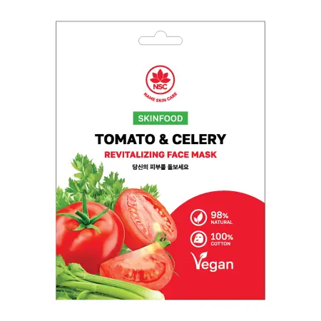 NAME SKIN CARE Маска тканевая для лица томат и сельдерей / Skinfood NSC 22 гр - 1
