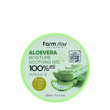 FARMSTAY Гель увлажняющий успокаивающий с экстрактом алоэ вера / MOISTURE SOOTHING GEL 300 мл - 1