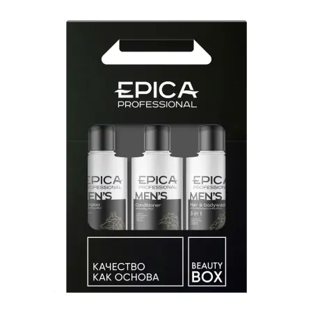 EPICA PROFESSIONAL Набор мужской для волос (шампунь 250 мл + кондиционер 250 мл + универсальный шампунь 250 мл) MEN`S - 4