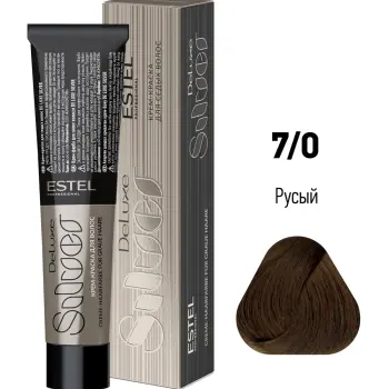 ESTEL PROFESSIONAL 7/0 краска для волос, русый / DE LUXE SILVER 60 мл, фото 2