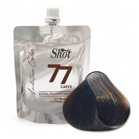 SHOT Маска экстра пигмент, 77 кофейный / EXTRA PIGMENT MASK 200 мл - 1
