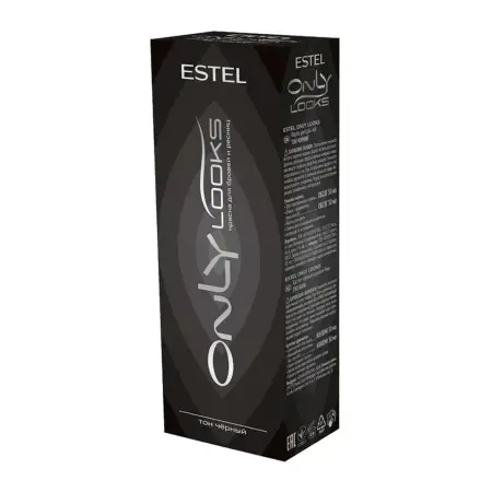 ESTEL PROFESSIONAL Краска для бровей и ресниц, черный / Only Looks - 1