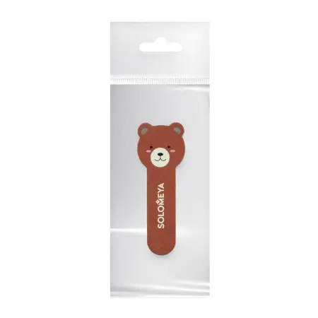 SOLOMEYA Пилка для натуральных и искусственных ногтей Медвежонок, 180/220 / Little Bear Nail File Bear 3 - 2