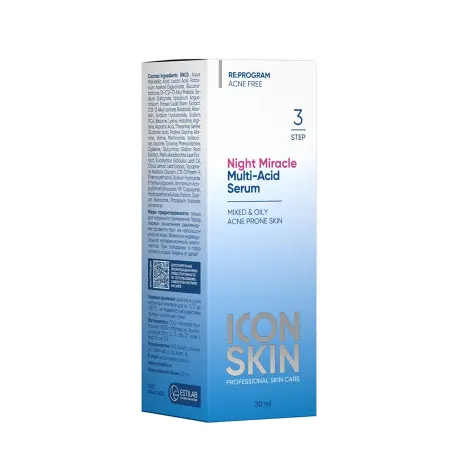 ICON SKIN Сыворотка ночная волшебная для лица / Re: Program Night Miracle Serum 30 мл - 4