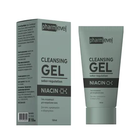 PHARMLEVEL Гель очищающий для микробиома кожи / NIACIN 150 мл - 2