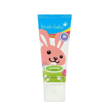 BRUSH-BABY Паста зубная детская до 3-х лет, яблоко-мята / Brush Baby 50 мл - 1