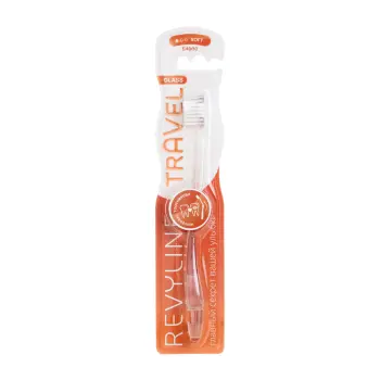 REVYLINE Щётка зубная, красный персик / S4000 Travel Glass, фото 1