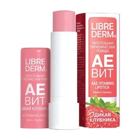 LIBREDERM Помада гигиеническая питательная, дикая клубника / AEVIT 4 г - 3
