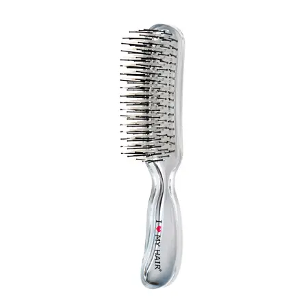 I LOVE MY HAIR Щетка парикмахерская для волос Aqua Brush, синяя прозрачная M - 2