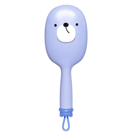 SOLOMEYA Расческа массажная для волос милый мишка, голубая / Cute Bear Massage Hair Brush Blue - 4