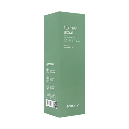 FARMSTAY Пенка успокаивающая для лица с чайным деревом / Tea Tree Biome Calming Acne Foam 180 мл - 2