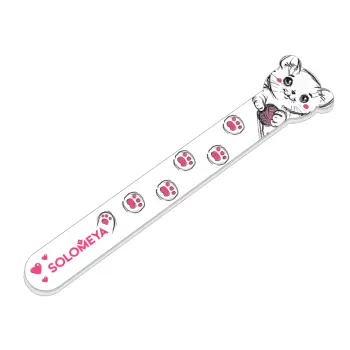 SOLOMEYA Пилка для натуральных и искусственных ногтей 180/220 Игривый котенок / Playfil Kitten Nail File, фото 2