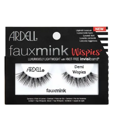 ARDELL Ресницы накладные из норки (L) / Faux Mink Demi Wispies - 4