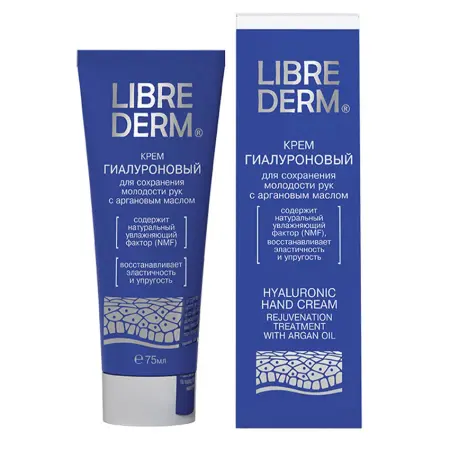 LIBREDERM Крем для сохранения молодости рук с аргановым маслом / HYALURONIC 75 мл - 2