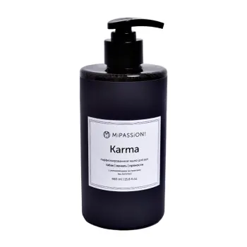 Мыло жидкое парфюмированное для рук и тела, табак, ваниль, пряности / Karma 460 мл