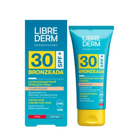 LIBREDERM Крем солнцезащитный тонирующий для лица SPF30 / Bronzeada 50 мл - 2