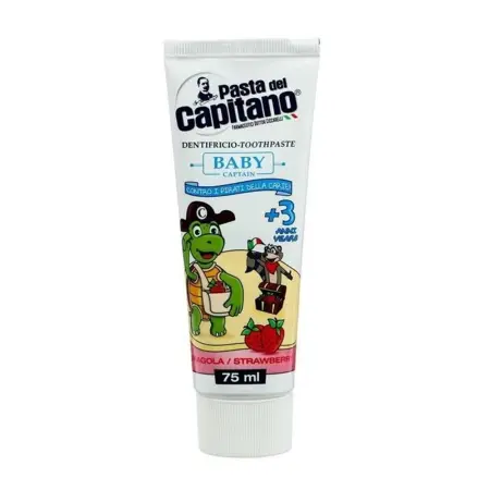 PASTA DEL CAPITANO Паста зубная детская 3+ клубничная / Baby Strawberry 75 мл - 1