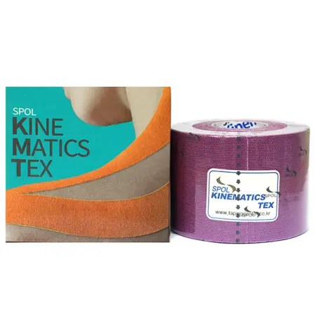 SPOL Кинезио тейп фиолетовый 5 см х 5 м SPOL TAPE - 2
