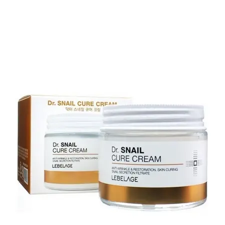 LEBELAGE Крем антивозрастной для лица с муцином улитки / Lebelage Dr.Snail Cure Cream 70 мл - 2