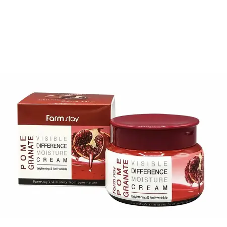FARMSTAY Крем увлажняющий для лица с экстрактом граната / VISIBLE DIFFERENCE CREAM POMEGRANATE 100 мл - 2
