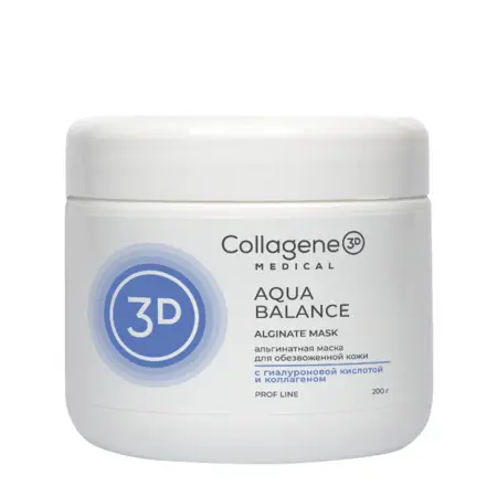 MEDICAL COLLAGENE 3D Маска альгинатная увлажняющая для лица и тела / Aqua Balance 200 гр - 1