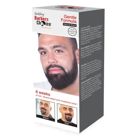 GODEFROY Набор Камуфляж бороды, натурально-черный / Barbers Choice Natural Black 145 г - 1