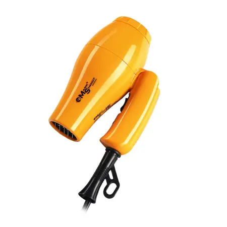 MARK SHMIDT Фен Mark Shmidt дорожный складной жёлтый, 1 насадка + диффузор 1000W - 2