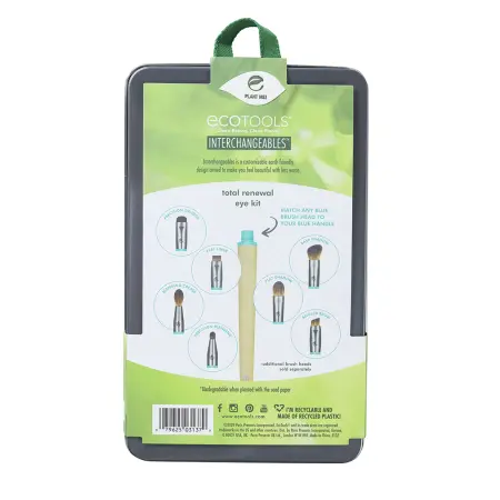 ECOTOOLS Набор кистей для макияжа глаз (7 сменных насадок и 1 ручка) Interchangeables Total Renewal Eye Kit - 6