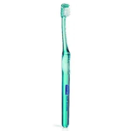 DENTAID Щётка зубная в твердой упаковке Vitis Soft/souple Access + Зубная паста Vitis Gingival 15 мл - 4