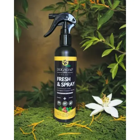 DOGSOAP Спрей-репеллент с лемограссом от клещей, комаров, блох / Fresh&Spray Dogsoap 250 мл - 3
