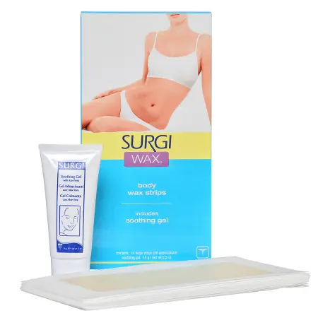 SURGI Набор для удаления волос на теле (полоски с воском + крем) / Honey Body Wax Strips - 1