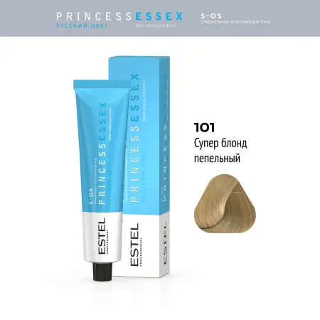ESTEL PROFESSIONAL S-OS/101 краска для волос, пепельный / ESSEX Princess 60 мл - 4