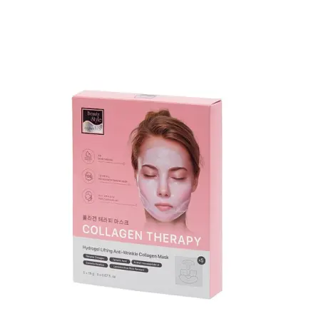 BEAUTY STYLE Маска - лифтинг коллагеновая 2-в-1 для лица / Beauty Style 19 г * 5 шт - 1