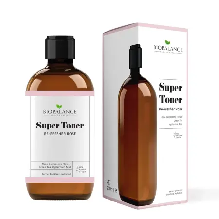 BIOBALANCE Тоник для лица для увлажнения кожи с экстрактом розы / SUPER TONER REFRESHER ROSE 250 мл - 2